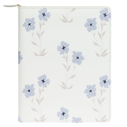 FranklinCovey - Elegant Daydream Planner Love Cover for Wire-Bound FranklinCovey Planners | Simulated Leather - Zipper Closure (Classic, Wildflower Field)