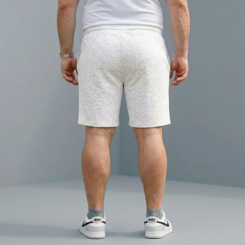 Image of Khakey The Men's Cotton Short for Men | Knee Length Plus Size Shorts for Men | Mens Regular Fit Cotton Lounge & Casual Short's | Soft Fabric (XXL, 3XL, 4XL, 5XL, 6XL, 7XL, 8XL)