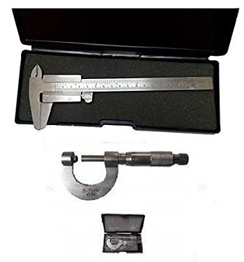 BNR EXPORTS Combo Of Veriner caliper Steel Wheel Type 12.5 (125 MM) cm in Box & ScrewGauge Brass 0 to 25 mm (0.01) mm In Box Premium Range Two PVC Box Provided For safety (B09F9B7TLL) Amazon Price History, Amazon Price Tracker