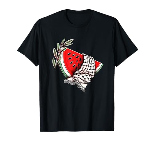 Palestina Sandía Keffiyeh Solidaridad Palestina Camiseta