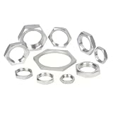 MQXFCZUX 5 Tuercas de Seguridad hexagonales de Acero Inoxidable 304 de 1' BSPP Hembra