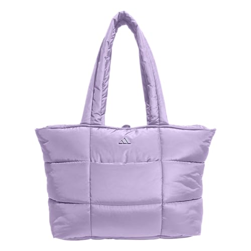 Image of adidas Quilted Puffer Tote Bag | Roomy Interior, Interior Pockets, Cozy Quilted Style, Day-Out Capacity, Premium Metal Branding, Everyday & Court Ready