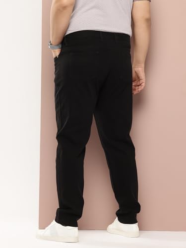 Image of Thomas Scott Men's | Smart | Plus Size | Regular Fit | 100% Cotton | Solid | 5 Pockets | Woven | Chinos | Trouser