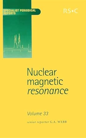Nuclear Magnetic Resonance: Volume 33 book cover
