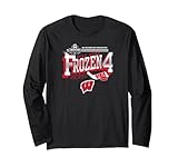 Wisconsin Badgers Frozen Four 2026 Men's Hockey Black Long Sleeve T-Shirt