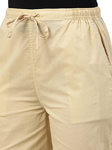 Image of GO COLORS Soft Cotton Pant Full Length for Women| Breathable, Mid Rise