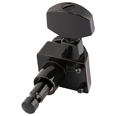 Fender Deluxe Locking Staggered Guitar Tuners, Guitar Accessories, Black