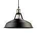 Produktbild B2ocled 1 x Hängelampe aus Metall, Lampenschirm im Fabrik-Retro-Stil, Lampenschirm, metall, Black Outside and Red Purple Inside, diameter 27cm