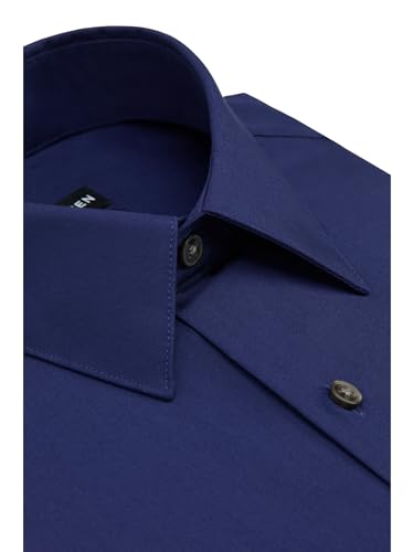 Image of Van Heusen Men's Poplin Regular Fit Solid Point Collar Dress Shirt