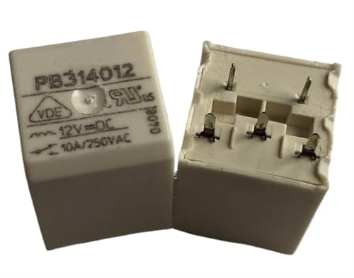 Relais 10A 5 broches PB314012 à haute capacité de commutation pour carte