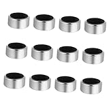 ARTIBETTER 12 Stück Teiliges Edelstahl Weinflaschen Tropfring mit Schwarzem Filz Auslaufsichere Wiederverwendbare Servierringe für Weinflaschen Schützend und Tropfenfrei für Zuhause Bar und