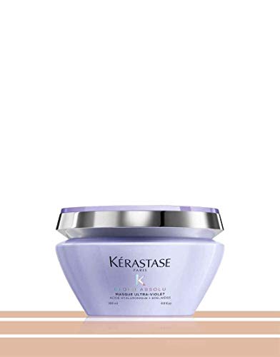 KérastaseHaarmaske für trockenes und blondiertes Haar, Gegen Gelbstich, Mit Hyaluron und Neutralisatoren, Masque Ultra…
