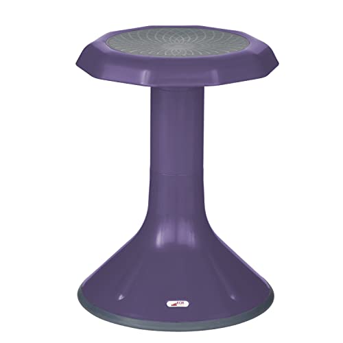 Image of ECR4Kids ACE Active Core Engagement Wobble Stool, 18-Inch Seat Height, Flexible Seating, Eggplant