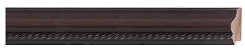 Picture Frame Moulding (Wood) 18ft Bundle - Traditional Mahogany Finish - 2" Width - 1/2" Rabbet Depth