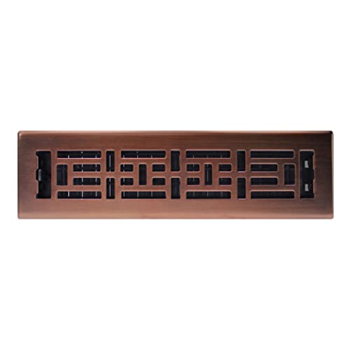 Decor Grates Ajh212-Rb Oriental Floor Register, 2X12 Inches, Rubbed Bronze Finish #TOP1