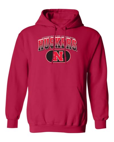 CornBorn Nebraska Football Sweatshirt, Husker Sweatshirt, Red XL