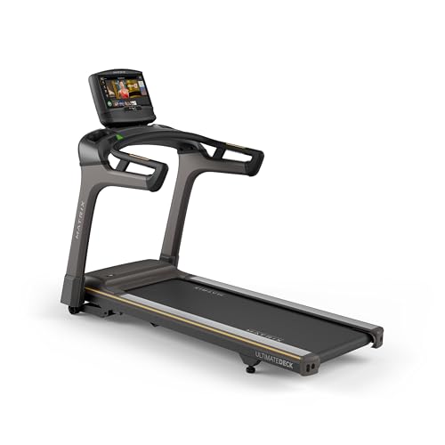Image of Matrix Fitness T50 Treadmill with XIR | 16 inch Touchscreen (WiFi+BT+HDMI) | Club-Quality Treadmill for Running, 5K & Marathon | Heavy-Duty Frame, Extra-Thick 20 inchx60 inch Deck, Industrial Cushioning