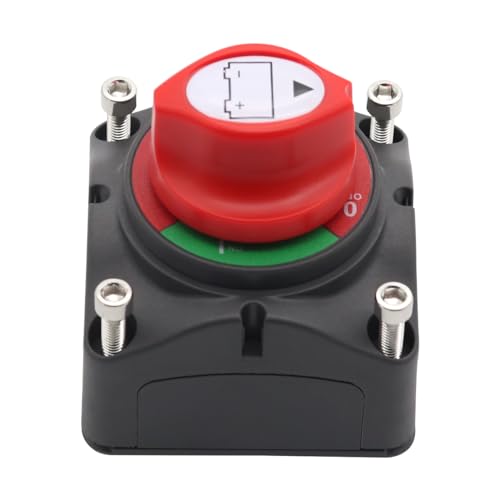 T Tocas Battery Switch Power Cut Master Switch Disconnect Isolator for Car Vehicle RV Boat 12-48V (On/Off)