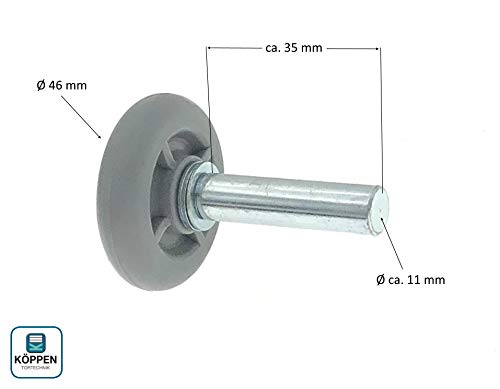 Novoferm Laufrolle mit kurzer Achse Sektionaltor Garagentor Ersatzteil 30477000 für S 40, iso 40, GST und GSZ