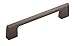 Amerock | Cabinet Pull | Graphite | 5-1/16 inch (128 mm) Center to Center | Riva | 1 Pack | Drawer Pull | Drawer Handle | Cabinet Hardware