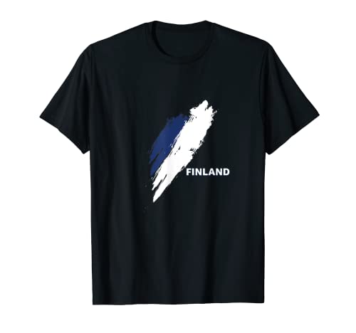 Flag Finland T-Shirt, Black