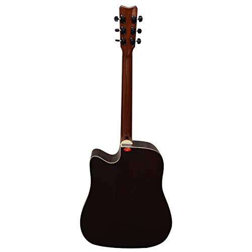 Image of Godson Jumbo Rose Wood Cut A Way 6-Strings Right-Handed Acoustic Guitar-Semi-Electric with Bag (Natural) Ver-2.0