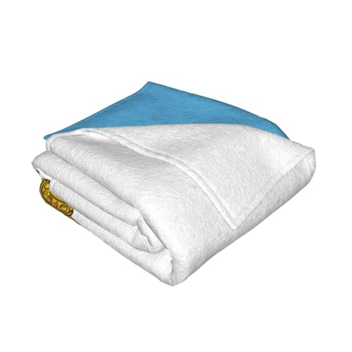 Couverture flanelle drapeau Saint-Marin plaid lit sofa - 3