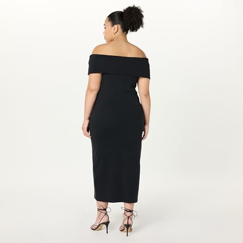 Image of The Drop Womens Lora Off The Shoulder Midi Sheath Dress
