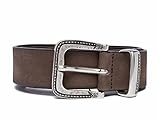 NABUK LEATHER REPLAY Unisex AX2269 Gürtel, 128 Black Brown, 90