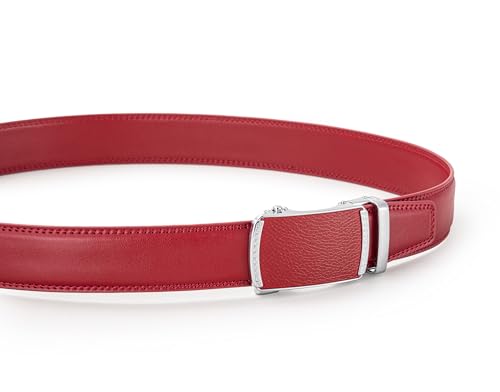 Image of Men's Belt, Ratchet Dress Casual Belt with Adjustable Automatic Buckle Trim to Fit
