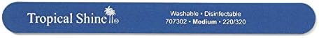 Tropical Shine Blue Cushion Nail File Medium 220/320 Blue