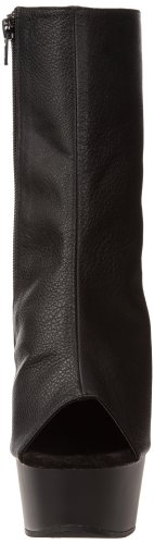 Pleaser Women's Delight-1018 Boot,Black Polyurethane/Black,8 M Us #TOP1