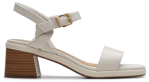 Clarks Clarks Women Jaylan Ray Off White Leather 8.5 Medium