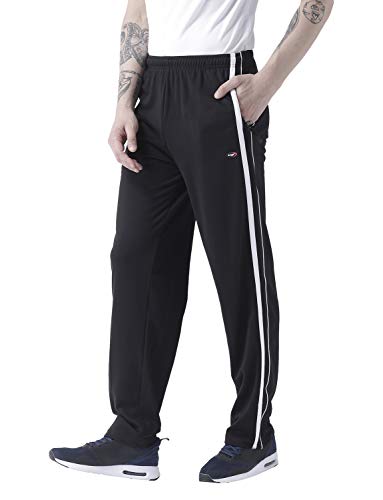 Image of berge' Men Cotton Polyester Comfy Regular Fit Sports Quality Track Pants with Secure Zipper Pocket, Casual Wear Lower Tracks Pant