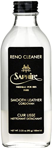 SAPHIR Medaille d'Or Reno Cleaner - Professional Leather Cleaner for Deep Cleansing and Stain Removal on Smooth and Exotic Leathers