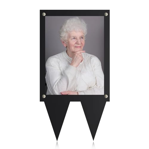 5X7 Waterproof Picture Frame for Grave, Cemetery Decorations for Grave,1pcs