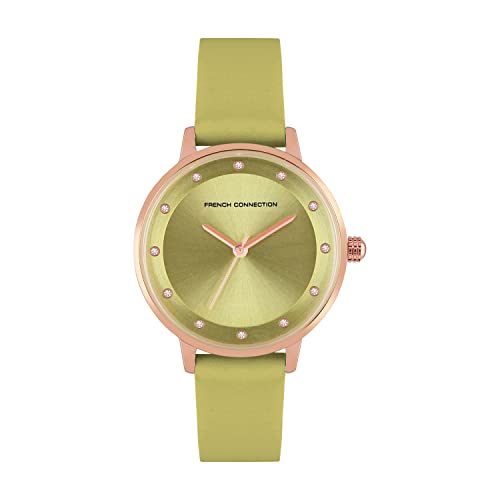 French Connection Leather Analog Green Dial Womens Watch-Fcn00035G, Band_Blue (B0B2JZCTHC) Amazon Price History, Amazon Price Tracker