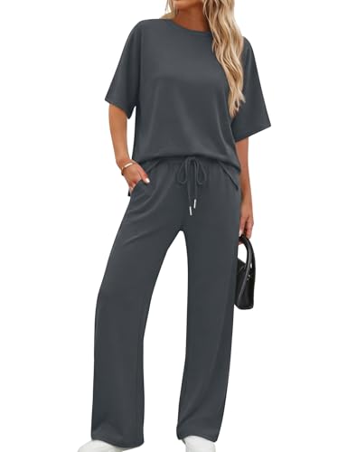 XIEERDUO Plus Size 2 Piece Outfits for Women Matching Lounge