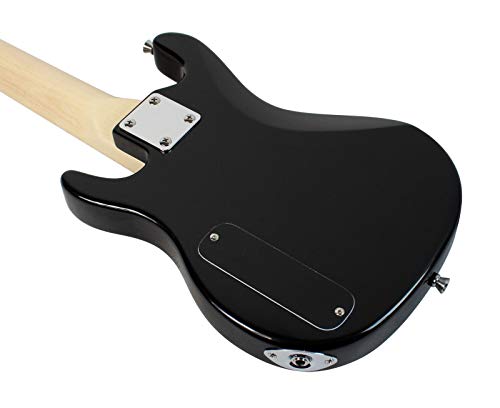 YMC 30" Kids Electric Guitar Pack With 5-Watt Amp, Gig Bag,Strap,Cable,Strings,Picks,and Wrench,Guitar Combo Accessory Kit-Black
