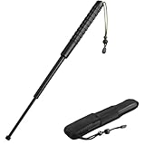伸縮式護身棒 男女兼用護身用警棒 3段伸縮式護身用スティック ポータブル 自己防衛ペン 多機能トレッキングポール スイングスティック 護身用武器 護身用警棒 ウィンドウブレーカー用スイングスティック 野外冒険 登山 キャンプ トレッキング用 自救 防衛 防犯用品 自己防衛 緊急ツール 護身グッズ 防犯グッズ (26CM)