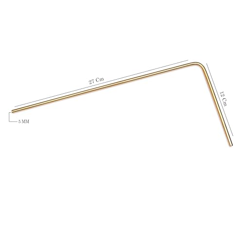 Image of Brass Dowsing Rods Pair | Diameter-5MM |Aura Energy Checker | Feng Shui | Reiki | Dowser | Diving Rod | Diameter-5MM | Only 2 Rod | Dowsing L Rods Pair |