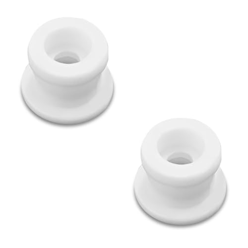 QQWD 2PCS Automatic Transmission Shifter Cable Bushing Kit for Ford DG9Z-7K340-A Gear Shift Linkage Cable End Connector Lever Fix Repair Bushing Kit Replacement for Ford Edge Endura 2013-2018(White)