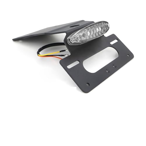 UWIRAMTEX License Plate Mount Holder Frame Motorcycle Rear Tail Tidy Eliminator Kit Compatible with Kawasaki KLR 650 KLR650 2022-2023(A)