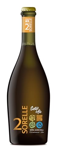 Servire fresca: 7-8 °C 2 Sorelle Sister Ale, Birra Agricola Bionda, Prodotta con Metodo Artigianale, 750ml - 750 ml