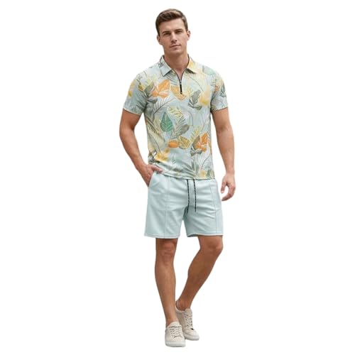 Ensemble Hawaïen Homme Idéal pour la Plage et les Vacances au Soleil