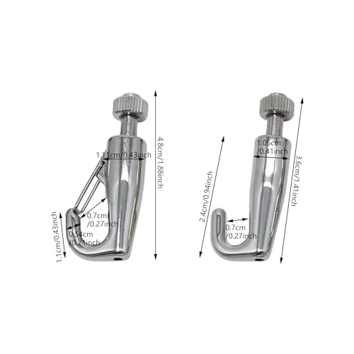 Image of Pack of 10 Stainless Steel Adjustable Picture Hanging Hooks Metal Photo Hangers Artwork Hook for Art Gallery Systems