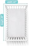American Baby Company Waterproof Fitted Mini Crib Mattress Protector 38" x 24" - Quilted, Noiseless, Soft & Breathable Pack n Play and Mini Crib Mattress Cover | Quilted, Noiseless, Ultra-Soft & Breathable Pack n Play and Mini Crib Mattress Cover