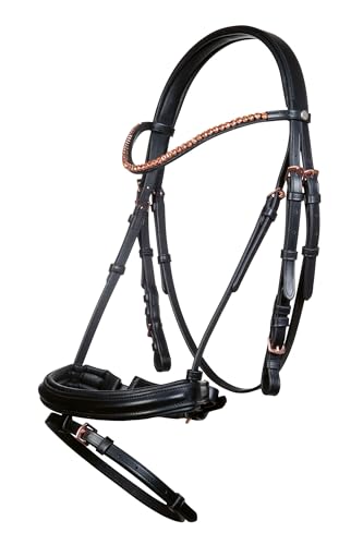 Bridon Noir/Or Rose HKM Pur-sang en style Glamour