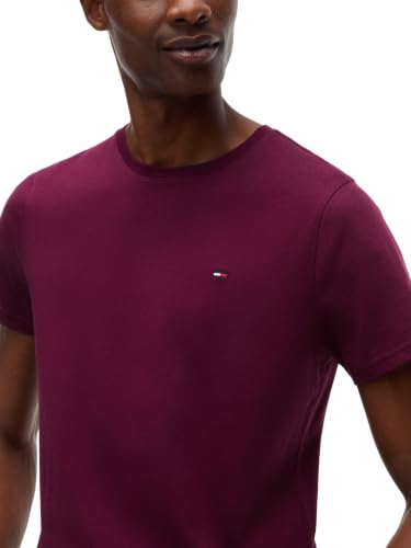 Tommy Jeans TJM Original Herren-T-Shirt, schmale Passform, kurzärmelig, Violett (Calypso Berry), L – Ansicht 3