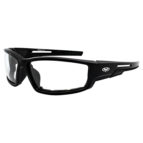 Global Vision Eyewear 24 SLY Serie mit glänzend schwarz Rahmen und klar PHOTOCHROME Linsen